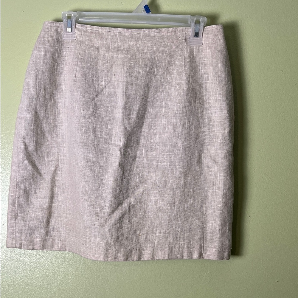 Brandon Thomas Cream Pencil Skirt